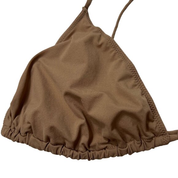 SKIMS Micro Cording String Triangle Bralette Sienna XL - Picture 4 of 11